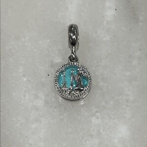 Silver and Blue Wedding Charm